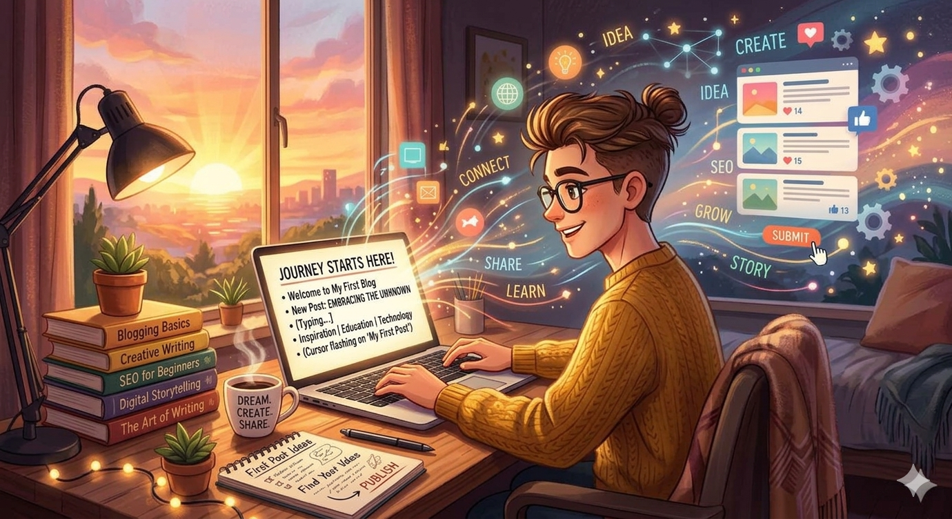 My First Blog Journey "JashminBlog.com"